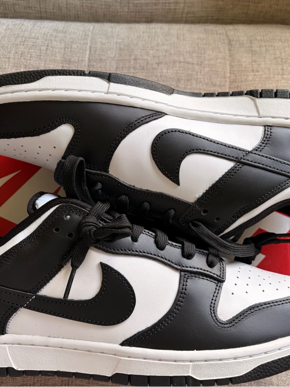 Brand new Nike Men's Black & White Low-Top dunks